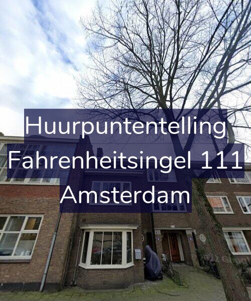 Foto gevel Huurpuntentelling voor Fahrenheitsingel 111, Amsterdam