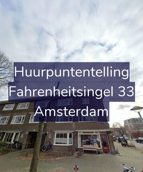 Foto gevel Huurpuntentelling voor Fahrenheitsingel 33, Amsterdam