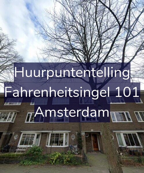 Foto gevel Huurpuntentelling voor Fahrenheitsingel 101, Amsterdam