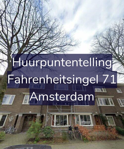 Foto gevel Huurpuntentelling voor Fahrenheitsingel 71, Amsterdam