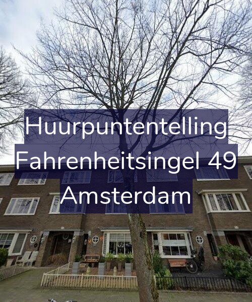 Foto gevel Huurpuntentelling voor Fahrenheitsingel 49, Amsterdam
