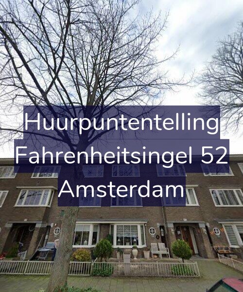 Foto gevel Huurpuntentelling voor Fahrenheitsingel 52, Amsterdam