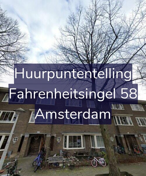 Foto gevel Huurpuntentelling voor Fahrenheitsingel 58, Amsterdam