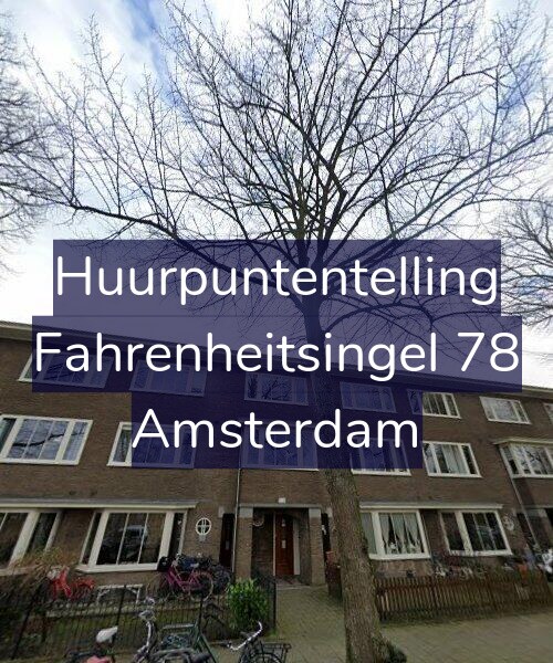 Foto gevel Huurpuntentelling voor Fahrenheitsingel 78, Amsterdam