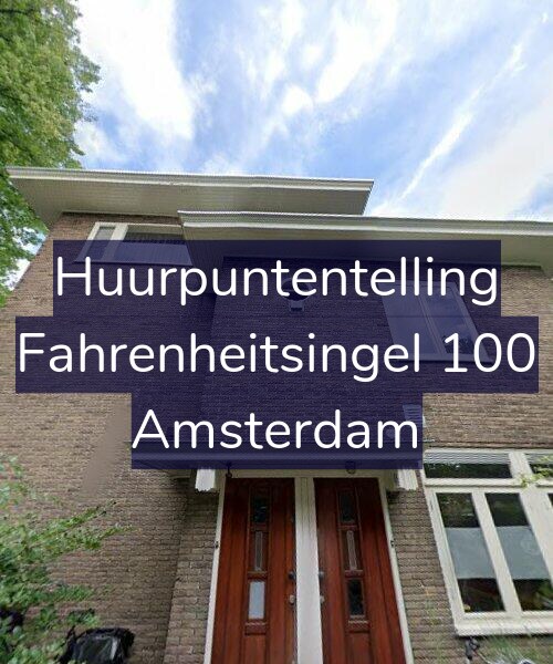 Foto gevel Huurpuntentelling voor Fahrenheitsingel 100, Amsterdam