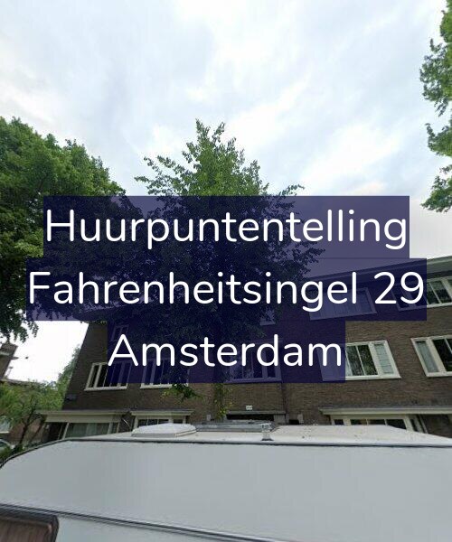 Foto gevel Huurpuntentelling voor Fahrenheitsingel 29, Amsterdam