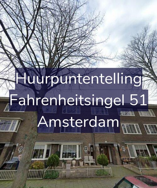 Foto gevel Huurpuntentelling voor Fahrenheitsingel 51, Amsterdam