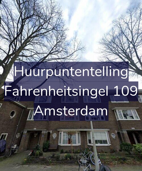 Foto gevel Huurpuntentelling voor Fahrenheitsingel 109, Amsterdam