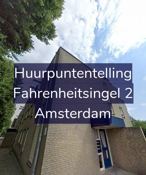 Foto gevel Huurpuntentelling voor Fahrenheitsingel 2, Amsterdam