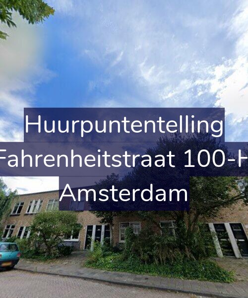 Foto gevel Huurpuntentelling voor Fahrenheitstraat 100-H, Amsterdam