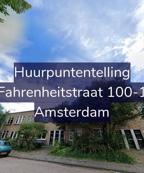 Foto gevel Huurpuntentelling voor Fahrenheitstraat 100-1, Amsterdam