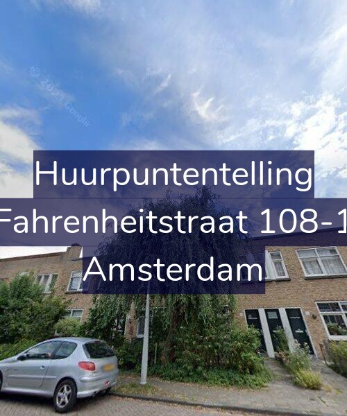 Foto gevel Huurpuntentelling voor Fahrenheitstraat 108-1, Amsterdam
