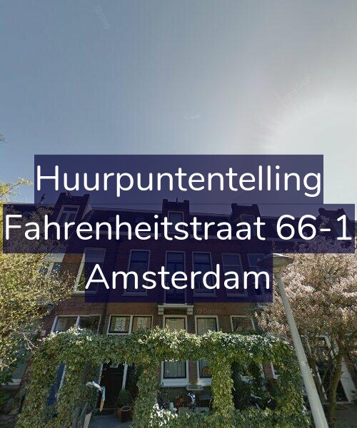 Foto gevel Huurpuntentelling voor Fahrenheitstraat 66-1, Amsterdam