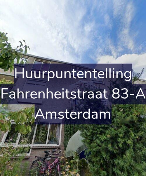 Foto gevel Huurpuntentelling voor Fahrenheitstraat 83-A, Amsterdam