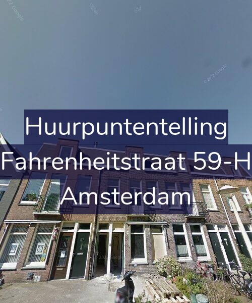 Foto gevel Huurpuntentelling voor Fahrenheitstraat 59-H, Amsterdam