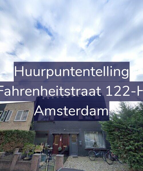 Foto gevel Huurpuntentelling voor Fahrenheitstraat 122-H, Amsterdam
