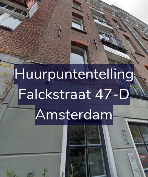 Foto gevel Huurpuntentelling voor Falckstraat 47-D, Amsterdam