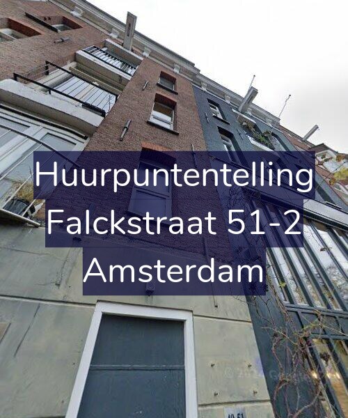 Foto gevel Huurpuntentelling voor Falckstraat 51-2, Amsterdam