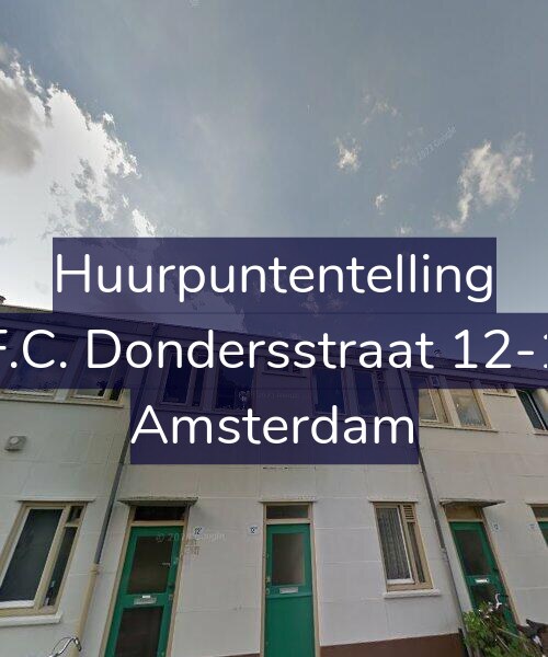 Foto gevel Huurpuntentelling voor F.C. Dondersstraat 12-1, Amsterdam