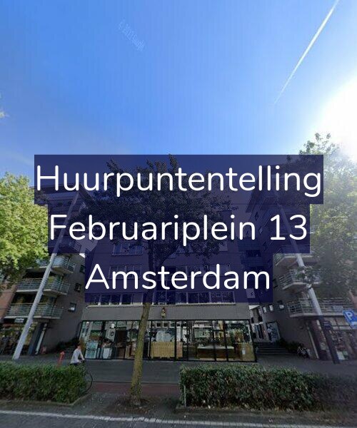 Foto gevel Huurpuntentelling voor Februariplein 13, Amsterdam