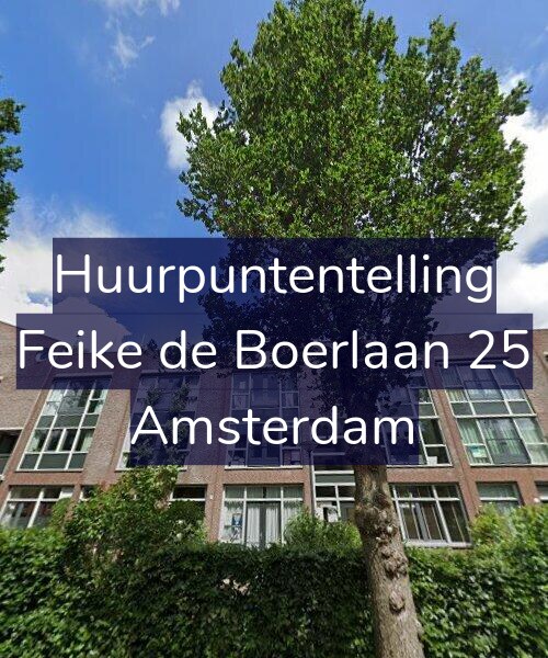 Foto gevel Huurpuntentelling voor Feike de Boerlaan 25, Amsterdam