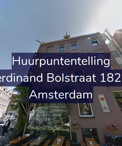 Foto gevel Huurpuntentelling voor Ferdinand Bolstraat 182-3, Amsterdam
