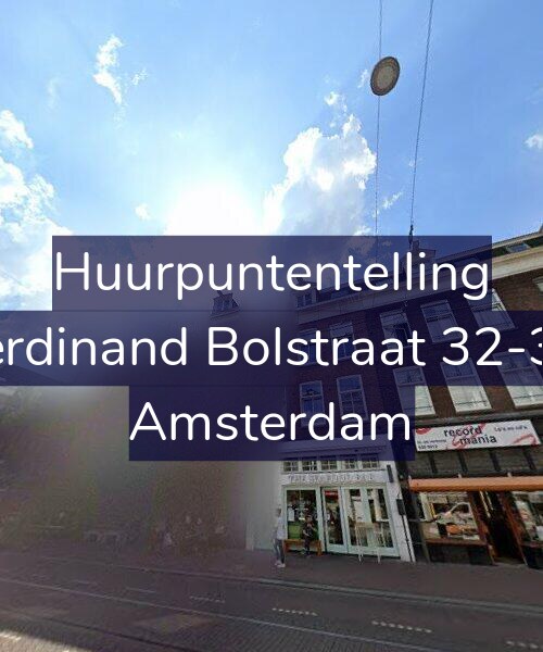 Foto gevel Huurpuntentelling voor Ferdinand Bolstraat 32-3B, Amsterdam
