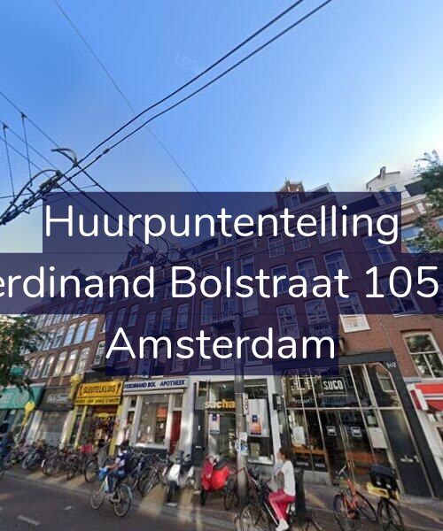 Foto gevel Huurpuntentelling voor Ferdinand Bolstraat 105-2, Amsterdam