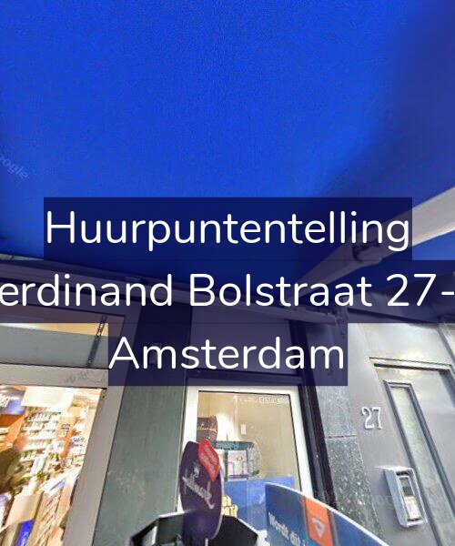 Foto gevel Huurpuntentelling voor Ferdinand Bolstraat 27-1, Amsterdam