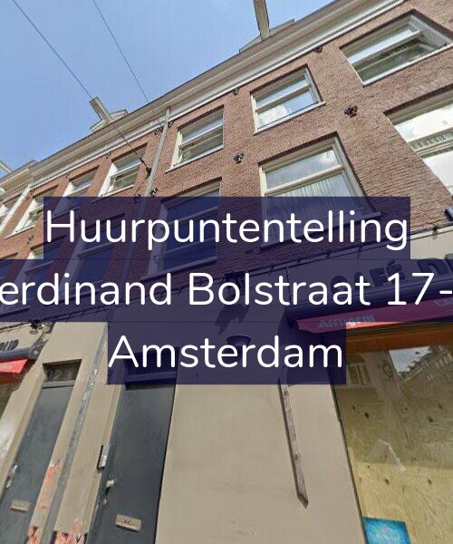 Foto gevel Huurpuntentelling voor Ferdinand Bolstraat 17-1, Amsterdam