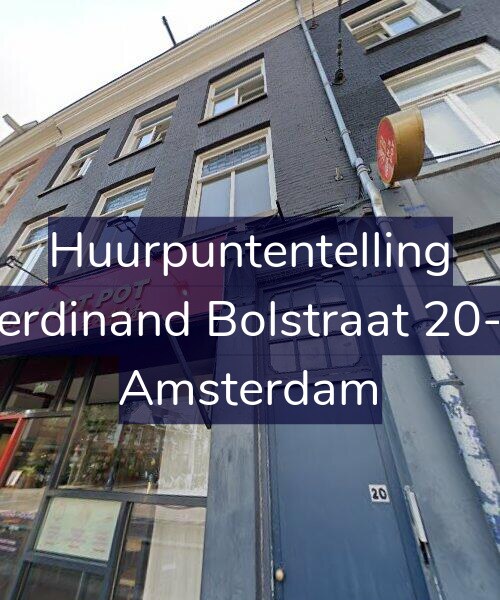 Foto gevel Huurpuntentelling voor Ferdinand Bolstraat 20-1, Amsterdam