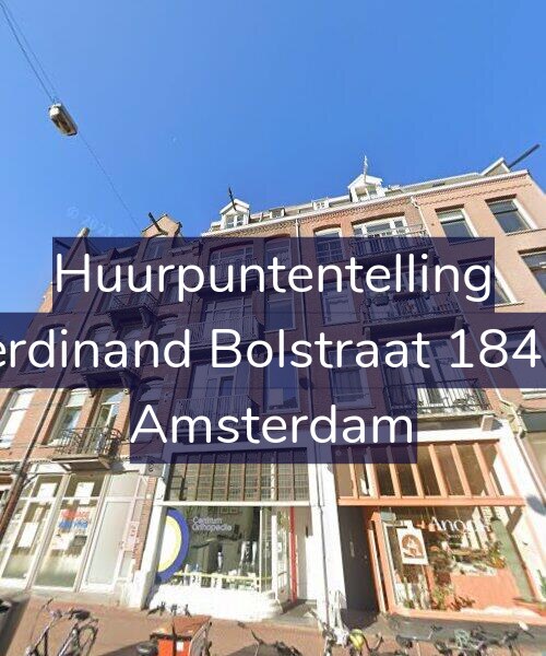 Foto gevel Huurpuntentelling voor Ferdinand Bolstraat 184-1, Amsterdam