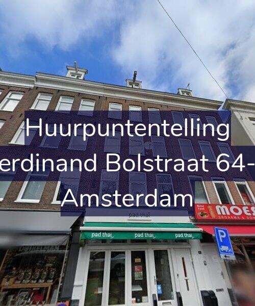 Foto gevel Huurpuntentelling voor Ferdinand Bolstraat 64-1, Amsterdam