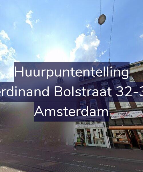 Foto gevel Huurpuntentelling voor Ferdinand Bolstraat 32-3A, Amsterdam