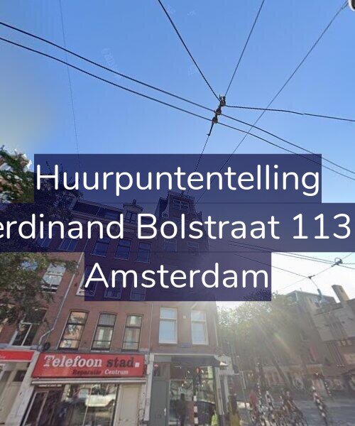Foto gevel Huurpuntentelling voor Ferdinand Bolstraat 113-3, Amsterdam