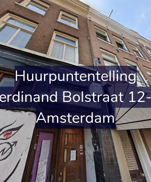 Foto gevel Huurpuntentelling voor Ferdinand Bolstraat 12-1, Amsterdam