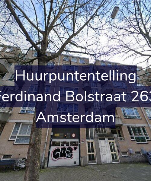 Foto gevel Huurpuntentelling voor Ferdinand Bolstraat 263, Amsterdam
