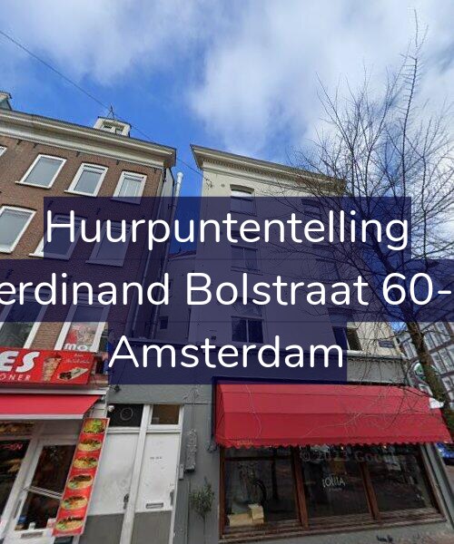 Foto gevel Huurpuntentelling voor Ferdinand Bolstraat 60-A, Amsterdam