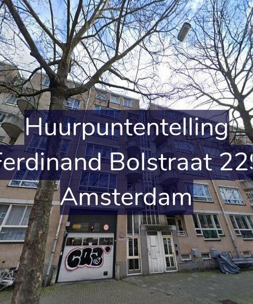 Foto gevel Huurpuntentelling voor Ferdinand Bolstraat 229, Amsterdam