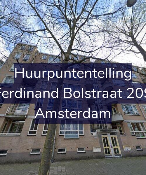 Foto gevel Huurpuntentelling voor Ferdinand Bolstraat 209, Amsterdam