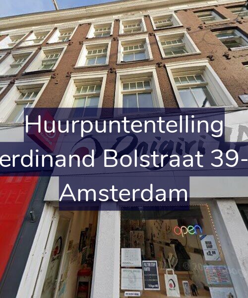 Foto gevel Huurpuntentelling voor Ferdinand Bolstraat 39-F, Amsterdam