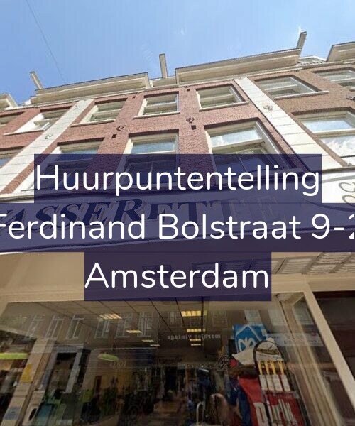 Foto gevel Huurpuntentelling voor Ferdinand Bolstraat 9-2, Amsterdam