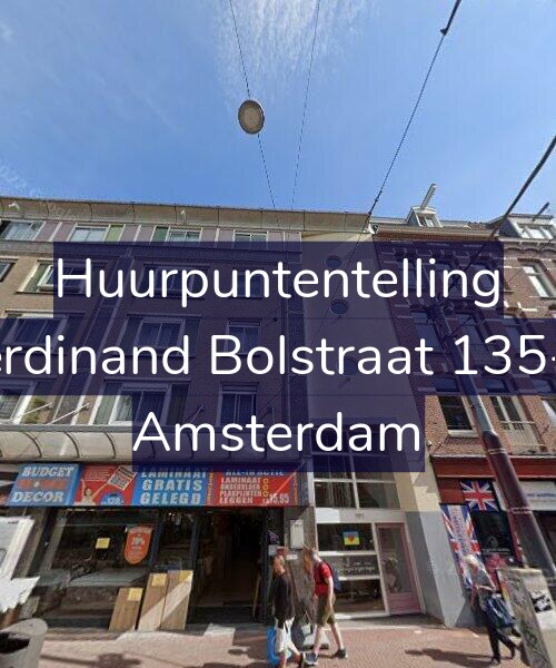 Foto gevel Huurpuntentelling voor Ferdinand Bolstraat 135-D, Amsterdam