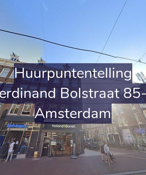 Foto gevel Huurpuntentelling voor Ferdinand Bolstraat 85-4, Amsterdam