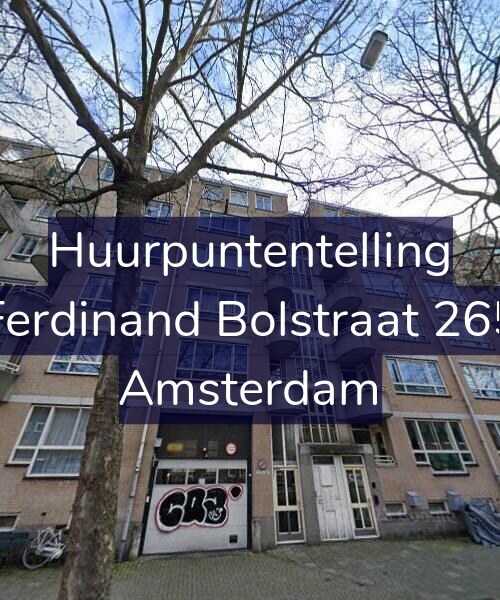 Foto gevel Huurpuntentelling voor Ferdinand Bolstraat 265, Amsterdam