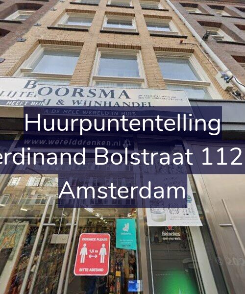 Foto gevel Huurpuntentelling voor Ferdinand Bolstraat 112-3, Amsterdam