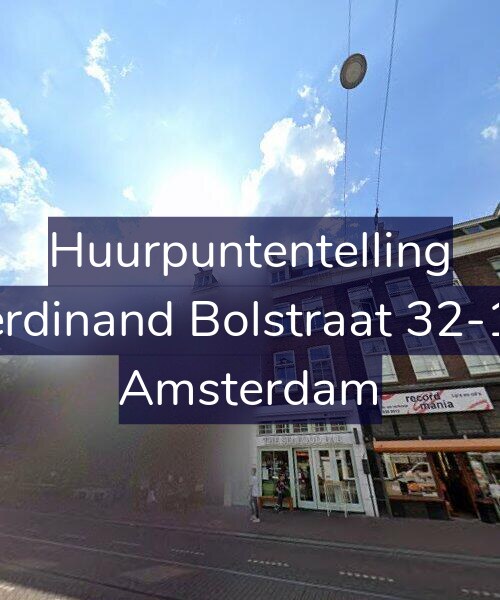 Foto gevel Huurpuntentelling voor Ferdinand Bolstraat 32-1B, Amsterdam
