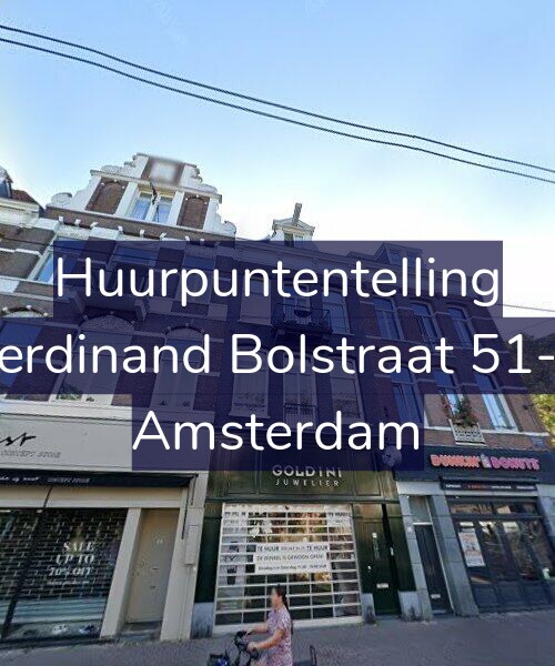 Foto gevel Huurpuntentelling voor Ferdinand Bolstraat 51-1, Amsterdam