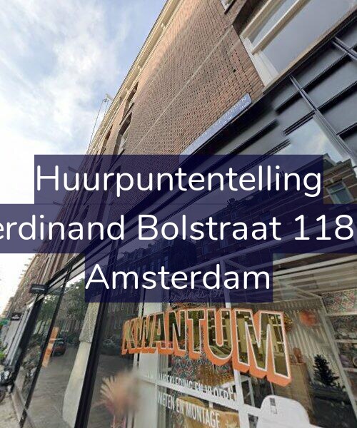 Foto gevel Huurpuntentelling voor Ferdinand Bolstraat 118-1, Amsterdam