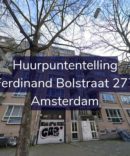 Foto gevel Huurpuntentelling voor Ferdinand Bolstraat 277, Amsterdam